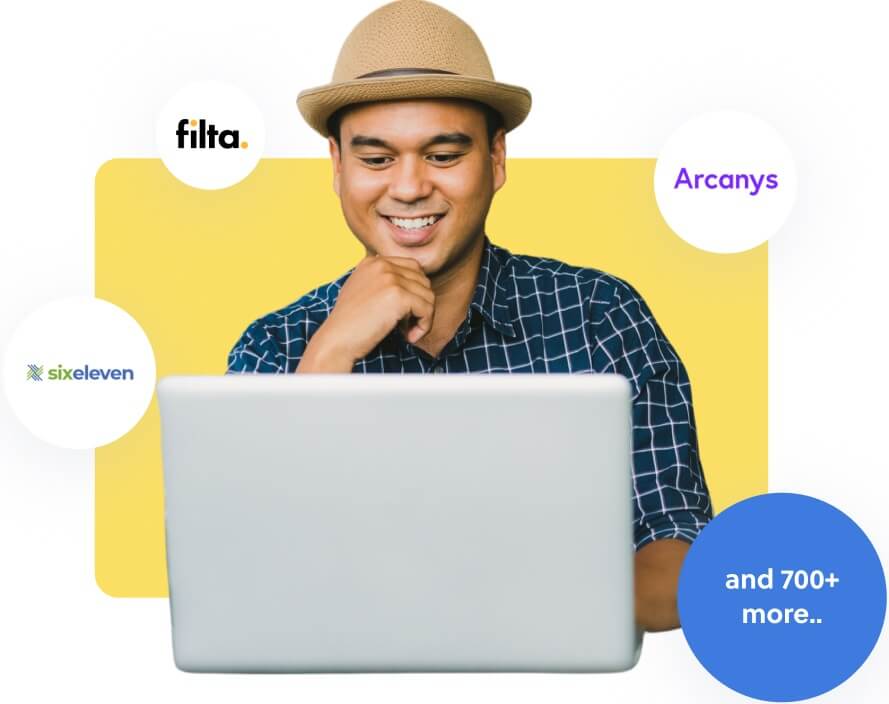 Boy with laptop